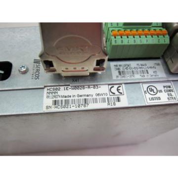 REXROTH Italy India HCS02.1E-W0028-A-03-NNNN IndraDrive C SERVO DRIVE SERCOS INTERFACE