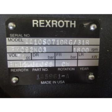 NEW Egypt USA REXROTH HYDRAULIC PUMP AA10S071DRG/31 BH02401095