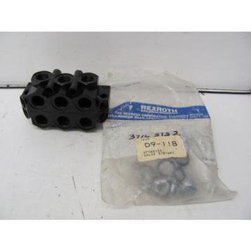 REXROTH Greece Canada VALVE BODY MANIFOLD 3/8&#034; NPT D9-11B NEW