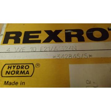 Rexroth India Japan Directional Control Valve 4-WE-10-E21/AG24N_4WE10E21AG24N_342845/5 F38