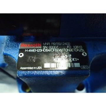 NEW Canada Dutch REXROTH R900947390 HYDRAULIC VALVE,4WE6D62/OFEW110N9DK25L,R978912400,BOXZT