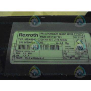 REXROTH China Dutch MSK060C-0300-NN-M1-UP0-NNNN SERVO MOTOR *NEW NO BOX*