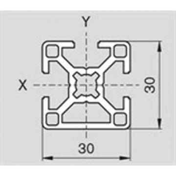 Bosch USA Australia Rexroth 30x30 3N, 8mm, Aluminium Extrusion (Cut to Length)