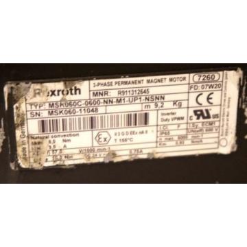 REXROTH Egypt china MSK060C-0600-NN-M1-UP1-NSNN PERMANENT MAGNET MOTOR 3 PHASE