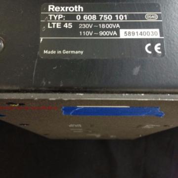 REXROTH Greece Canada SERVO AMPLIFIER 0 608 750 101 LTE45  60 DAY WARRANTY!