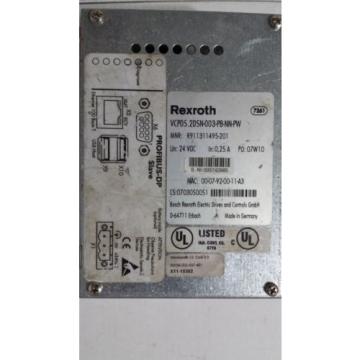 Rexroth USA Singapore IndraControl VCP 05 PROFIBUS DP slave VCP05.2DSN-003-PB-NN-PW