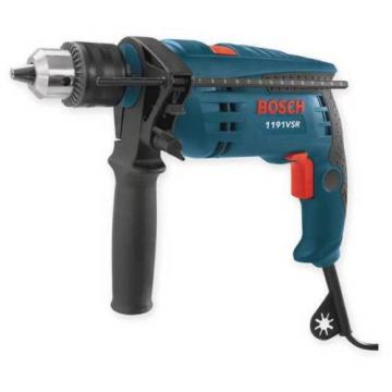 BOSCH 1191VSRK Corded Hammer Drill Kit,1/2 In,7 A,120 V