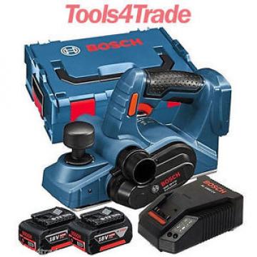 Bosch 18v GHO18 V-LI Cordless Planer L-BOXX + 2 x 4.Ah Batteries + Charger