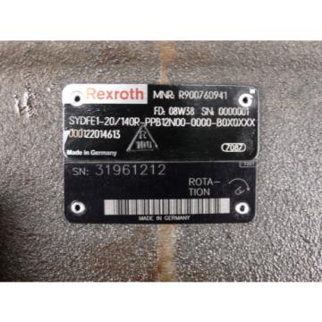 Rexroth Egypt Dutch Bosch hydraulic pump  SYDFE1-20/140R-PPB12N00-0000-B0X0XXX / R900760941