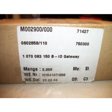 Rexroth Japan USA Bosch I/O Gateway 1070083150