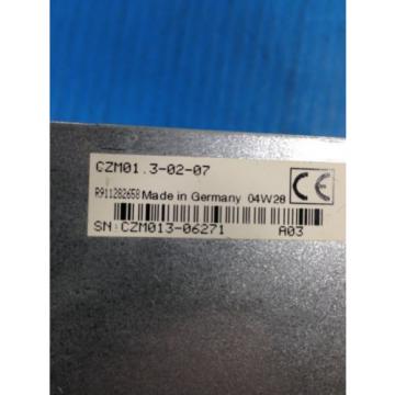 REXROTH Greece Singapore INDRAMAT CZM01.3-02-07 SERVO DRIVE USED CHEAP (U4)