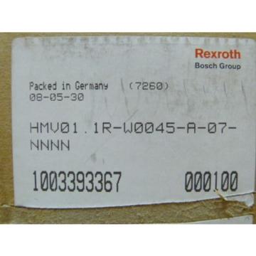 Rexroth Australia Singapore HMV01.1R-W0045-A-07-NNNN Power Supply   &gt; ungebraucht! &lt;