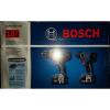 New Bosch CLPK232A 18-Volt 4.0Ah 2-Tool Impact Driver and Drill Combo Kit Set