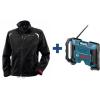 Men&#039;s Black Heated Jacket Kit 12 Volt Lithium-Ion Cordless Compact Jobsite Radio