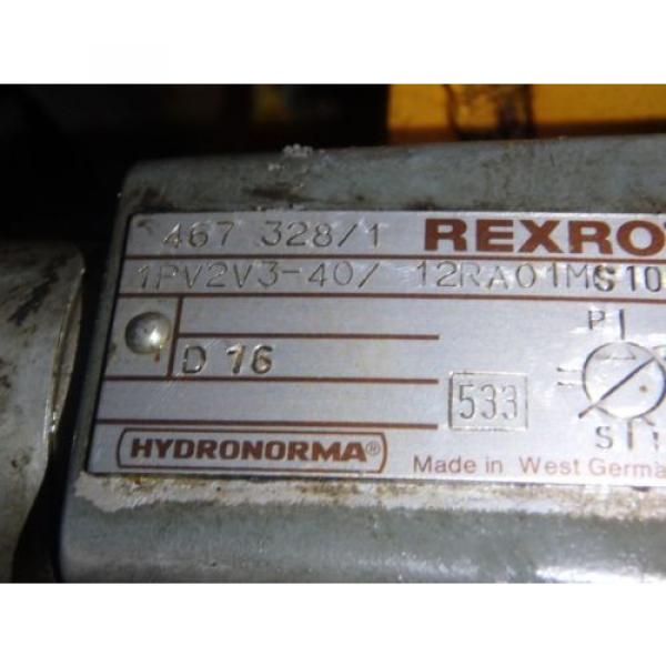 Rexroth Korea Canada Hydronorma Pump_1PV2V3-40/12RA01MS100 w/Motor #3 image