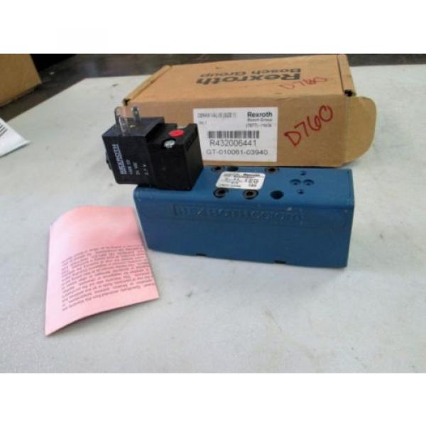 Rexroth Australia Germany Ceram Solenoid Valve Size 1 #R432006441 GT-010061-03940 24 VDC (NIB) #1 image