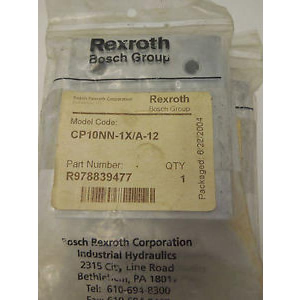 NEW China Singapore BOSCH REXROTH R978839477   CP10NN-1X/A-12 #1 image