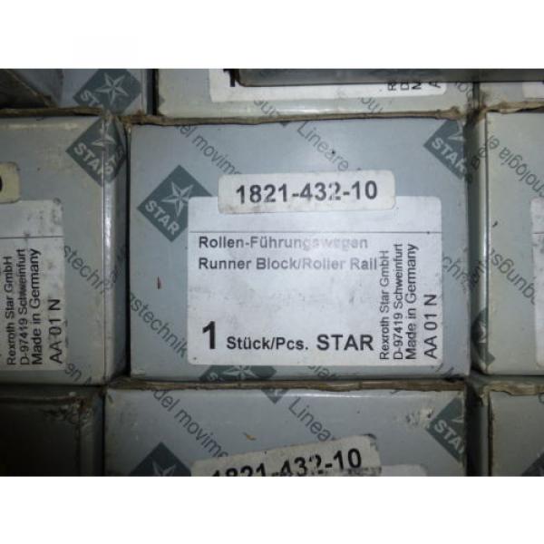 New Japan India Rexroth Star 1821-432-10 Runner Block Roller Rail #1 image