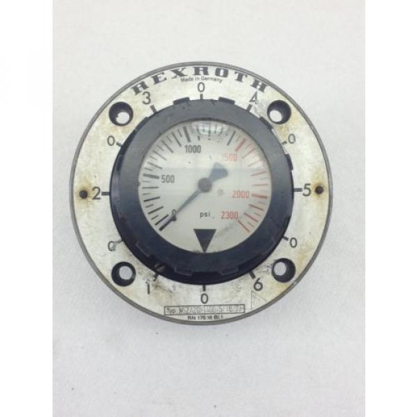 USED Singapore Russia  REXROTH PRESSURE GAUGE 0-2300 PSI  FAST SHIP!!! (B214) #1 image