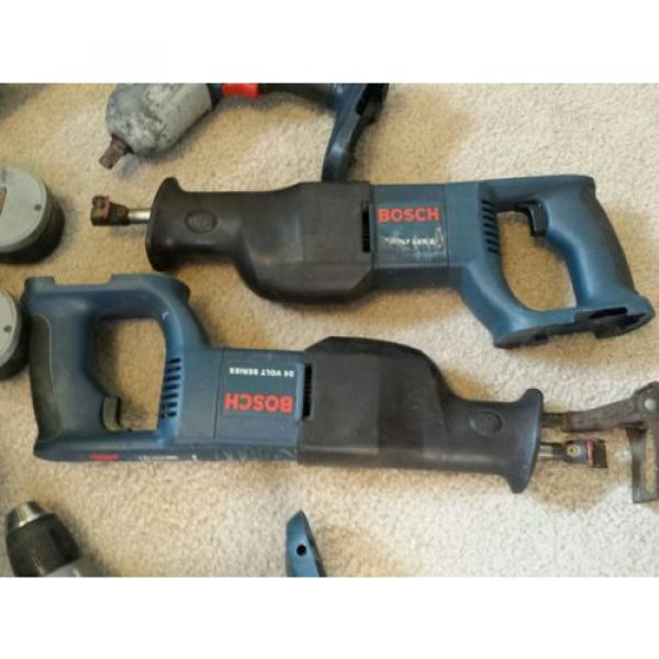 8pc Bosch 18v Cordless Combo Drill Circular Saw Radio Impact Jig 2 Sawzall #2 image