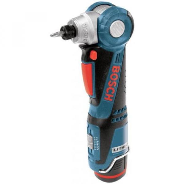 Bosch Li-Ion I-Driver Right Angle Drill Cordless Power Tool Kit 1/4in 12V Hex #1 image