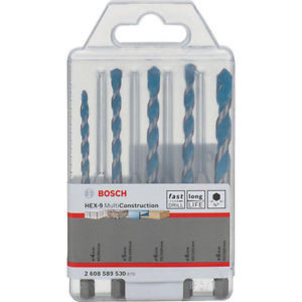 BOSCH HEX-9 Multi Construction - 5 Piece HEX Drill Bit Set - 4/5/6/6/8mm #1 image