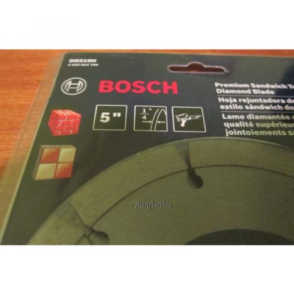 Bosch DD510H 5&#034; Premium Sandwich Tuckpointing Diamond Grinder Blade - New Sealed #3 image