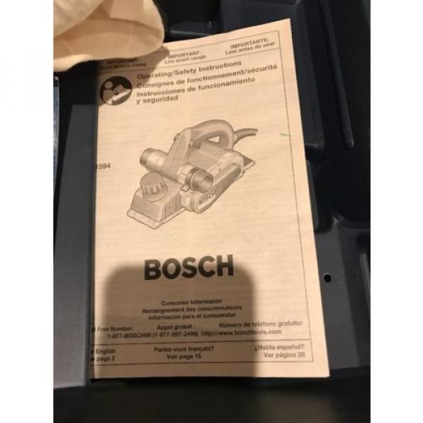 Bosch Planer Model 1594 Corded Electric 6.5 AMP 3-1/4&#034; Hard Case Bag Extr Blades #6 image