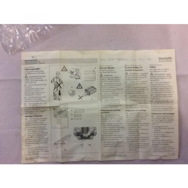 REXROTH Mexico India model# R162231420 runner block w/ ball bearing #3 image