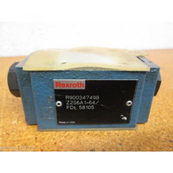 Rexroth Mexico Japan R900347498 Z2S6A1-64 Valve New #1 image