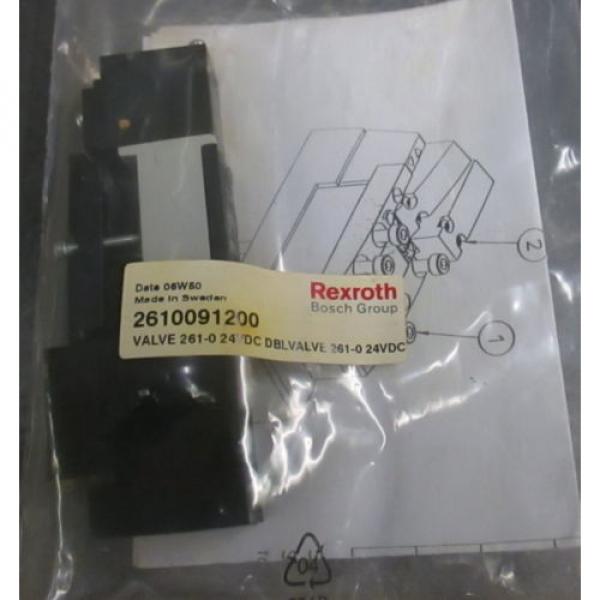 NEW Dutch Egypt  UNUSED REXROTH BOSCH Group 261-009-120-0 PNEUMATIC Double VALVE 24VDC #1 image