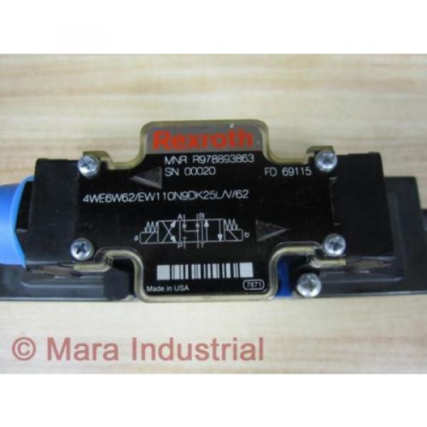 Rexroth Russia Greece Bosch R978893863 Valve 4WE6W62/EW110N9DK25L/V/62 - New No Box #2 image