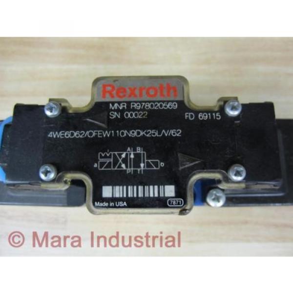 Rexroth Germany France Bosch R978020569 Valve 4WE6D62/OFEW110N9DK25L/V/62 - New No Box #2 image